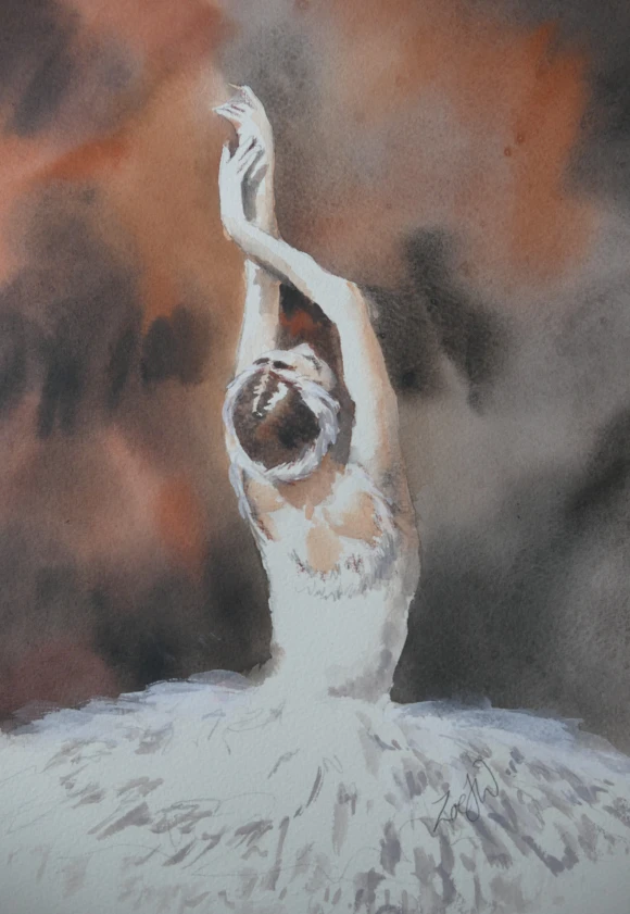 The Swan: Reaching for the Stars Painting